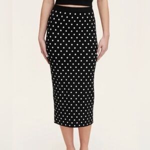 Kate Spade Black and White Polka Dot Women's Skirt